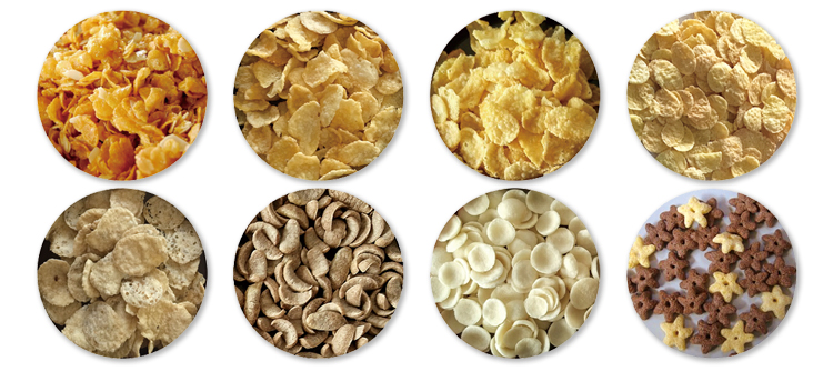 Corn Flakes Puff Snack Food Production Line Extruder Making Machine for Grain Flour