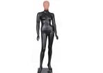 Black Female Fiberglass Clothing Dummy Mannequin Full Body With Rose Iron Wire