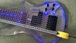 7 Strings Bass Guitar Limited Edition Clear Acrylic Body Rosewood fingerboard
