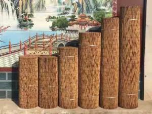 Quality ECO Friendly Decoration Panels Privacy Carbonized Natural Reed Outdoor Garden Fencing wholesale