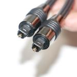 Toslink Black Nylon Braided Metal Shell OD6.0 For Output Digital Speaker TV