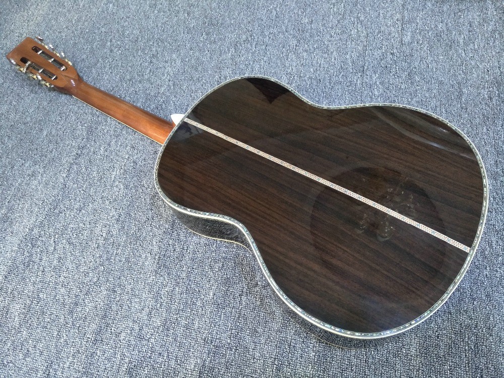 39 inches ooo45s Acoustic Guitar Top AAA Solid Red Cedar Abalone Binding Body With Fishman Pickups Rosewood fingerboard