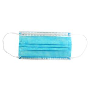 Quality Melt Blown Fabricl Blue Disposable Mouth Mask Non Woven Material 17mm * 9mm wholesale