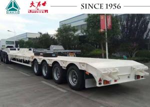 Quality 70 Tons 4 Axle Low Bed Trailer Lowboy Trailer To Carry Container And Equipment wholesale