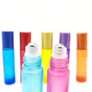 Quality Clear Perfume Frosted Essential Oil Roller Bottles 3ml 5ml 6ml Leak Proof wholesale