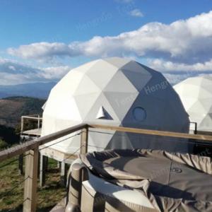 Quality 2 Person Family Living Geodesic Dome Tent For Accommodation wholesale