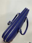 Authentic Crocodile Belly Skin Matt Finished Businessmen Blue Briefcase Genuine