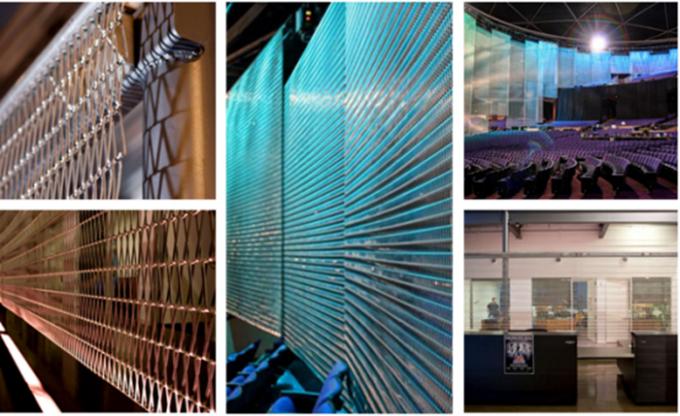  SS304 Decorative Metal Mesh Screen Divider