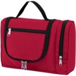 Toiletry Tote Bag Nylon Makeup Travel Case with Zippered Compartments