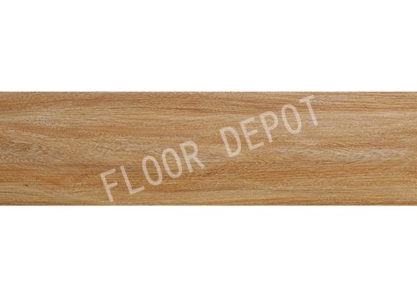 Schools Offices Commercial Vinyl Tile Wood Grain 1.5mm Thickness Embossed