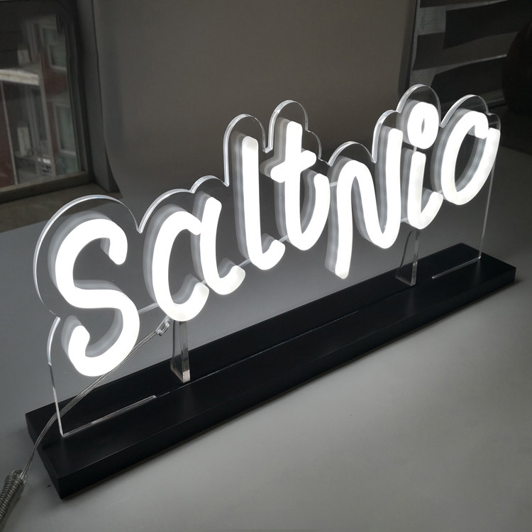 Romantic Wall Mounted Neon Signs Portable Acrylic LED Neon Sign