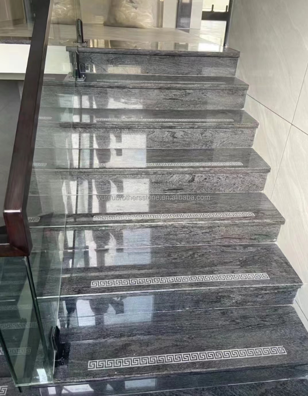 Polished Vizag Blue Granite Tiles in Modern Style for Kitchen Countertop and Flooring