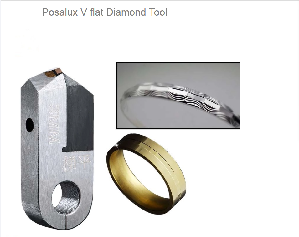Customized 6mm V Flat Posalux Diamond Tools