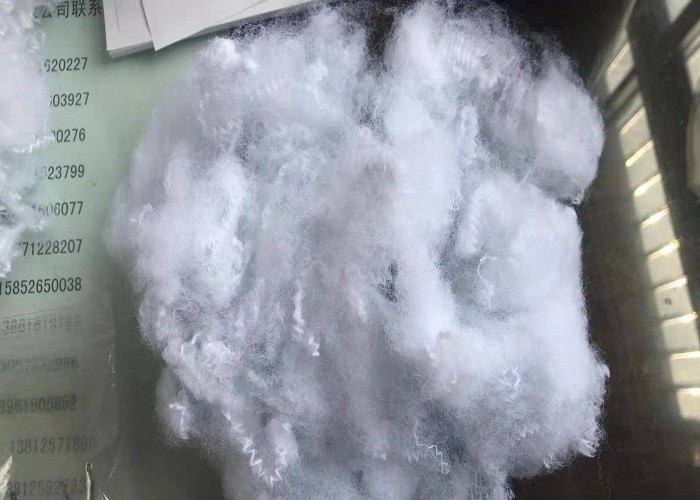 1.5D To 60D Recycled Polyester Staple Fiber , Original PET Staple Fiber Flame