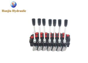 Quality Hydraulic Control Valve 45l/Min 7 Spools 3 Position Double Acting Spring Return Flow Valve wholesale