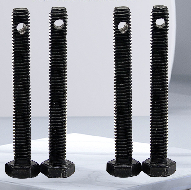 M1.6-M20 Metric Measurement System Stainless Steel Flat Head Hollow Bolt with Cotter Pin Hole