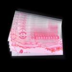 Vacuum Self Sealed Plastic Snack Three Side Seal Pouch