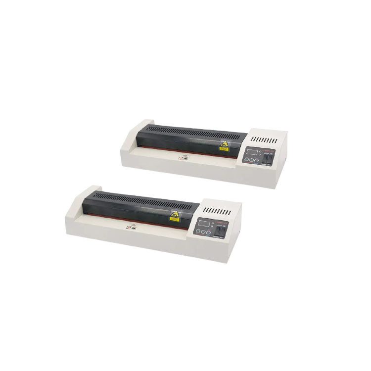 330mm Width Cold Hot Lamination Machine , 4 Rollers Roll Laminator With LED Display