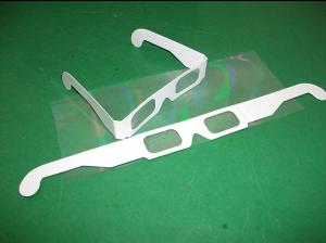Quality Flip Clip Style Plastic 3D Fireworks Glasses 4C CIS Paper Frame wholesale