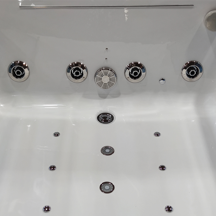 2 Person Corner Jacuzzi Bathtub Freestanding Indoor Acrylic 1800x600mm