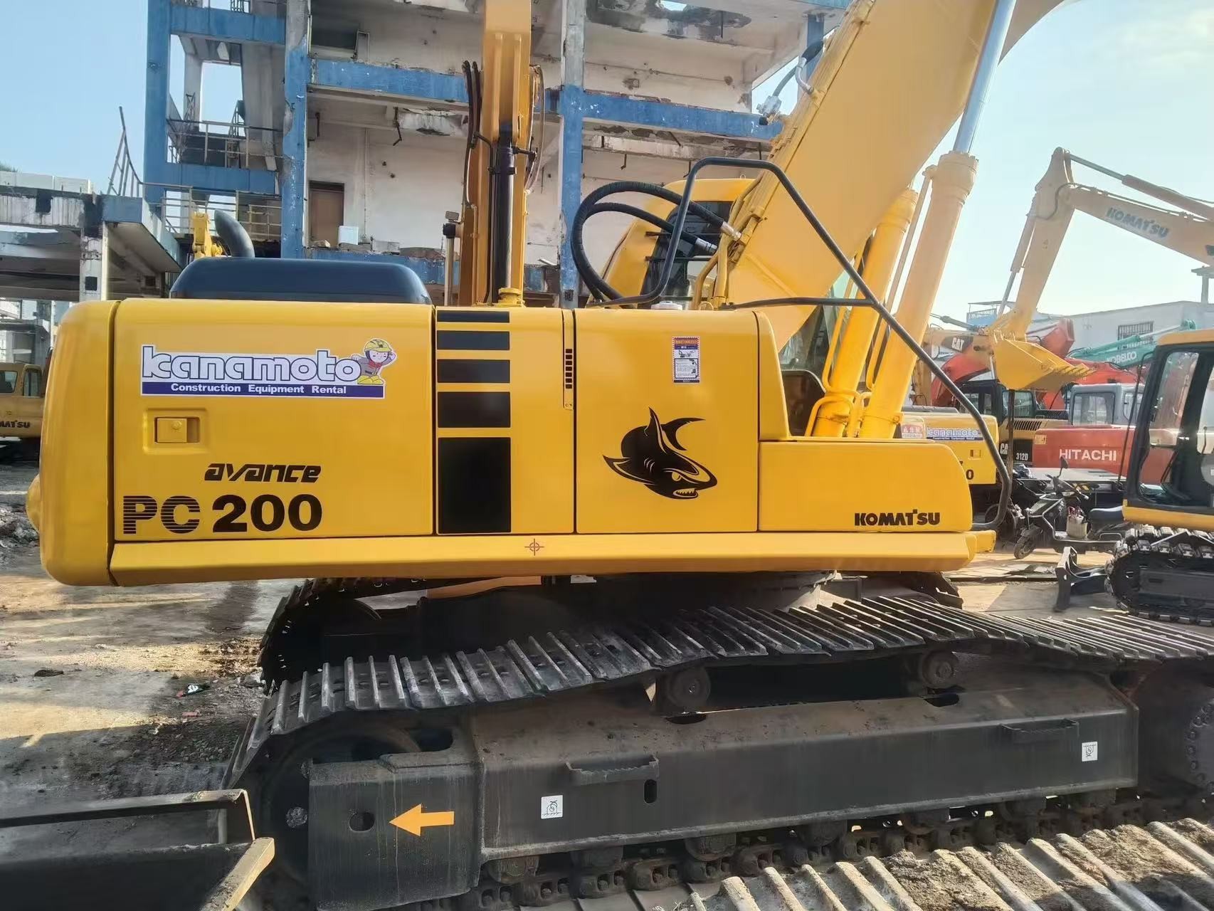 Japan Used Komatsu PC220 6 Excavator Easy Operation With Hydraulic Hammer