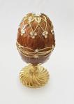 Luxury Faberge Easter Egg Elegant Enamel jewlery box Crytsal Easter Faberge Egg
