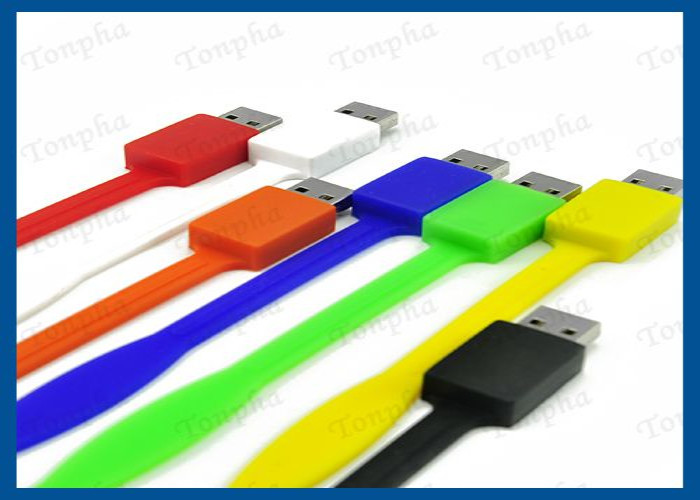 Colorful Wrist Usb Flash Drive , Wristband Usb Flash Drive Thumb Drives