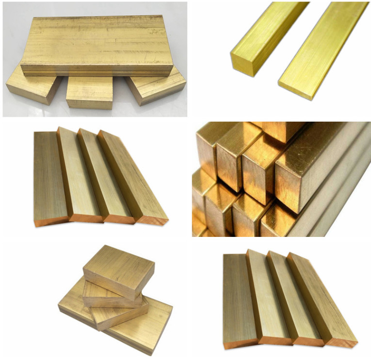 Smoothing Surface Fadeless Brass Flat Bars For Building Construction