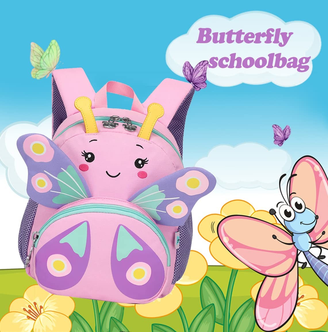 Cute Kids Backpack For Girls Small 3D Cartoon Toddler School Bookbags Age 1-3 Daycare Nursary Travel Bags Kids Backpack Toys Backpack Gift For Kid