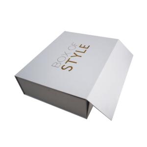 Quality ISO 9001 White Cardboard Foldable Magnetic Rigid Gift Box wholesale