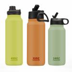 18oz/32oz/40oz Sport Water Bottle Double Wall Stainless Steel Insulated Drink