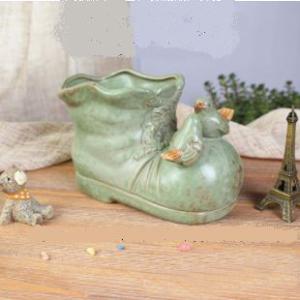 Quality Succulent Creative Shoes Shape Plant Flowerpots wholesale