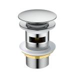 Elite Modern Shower Floor Drain Brass Sleek Round Pop Up Efficient Water