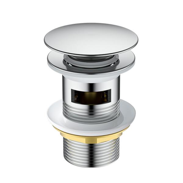 Elite Modern Shower Floor Drain Brass Sleek Round Pop Up Efficient Water
