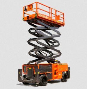 Quality Electric Vertical Electric Mobile Scissor Lift / Scaffolding Aerial Lift Work Platform wholesale
