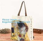 Lady Fashion Cotton Canvas Bag Rope Handle Tote Shopping Bag for Girls,printed