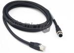 PVC PUR Waterproof M12 Ethernet Cable FA Fieldbus RJ45 Ethernet Cable