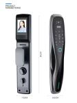 Aluminum Alloy Door Lock With Camera RoHS Apartment Digital Door Lock
