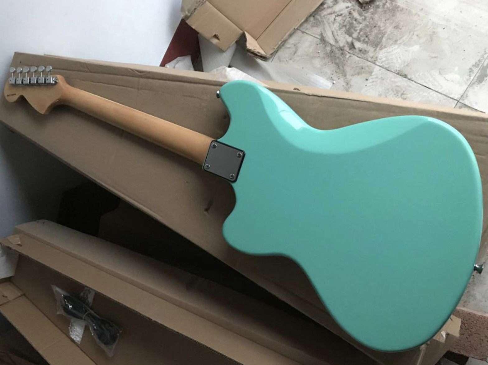 Custom new Jaguar Guitar Light blue electric guitar 2 pickup