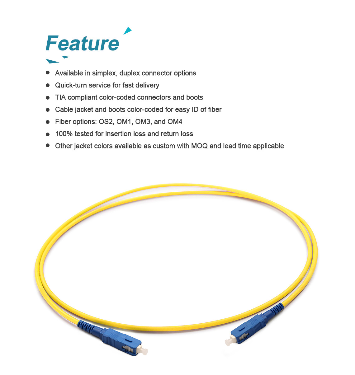 G652D Single Mode Fiber Patch Cable