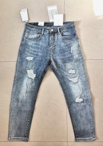 Quality Fashion Slim Stretch Denim Pants Custom Logo Men Trend Casual Jeans MNJN1875 wholesale