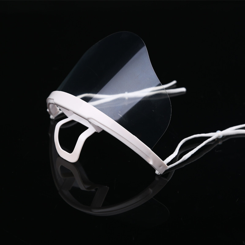 Earloop Style Transparent Plastic Face Cover For Chef