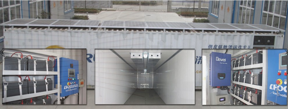 Video Outgoing-Inspection Provided 20GP Solar Powered Cold Room with R404A Refrigerant