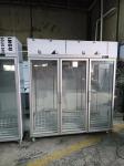 Commercial Beverage Display Fridge 3 Glass Door Upright Chiller 110V 60Hz