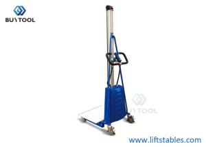 Quality Small Hydraulic Stacker Truck Electric Work Positioner Lift Truck 220 Lbs Capacity wholesale
