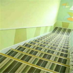 Quality Waterproof Woven Vinyl Flooring , Fire Proof Woven Pvc Flooring For Stairs wholesale