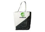 Waterproof Tyvek Shopping Bag Black / White Color Stitching Dupont Paper