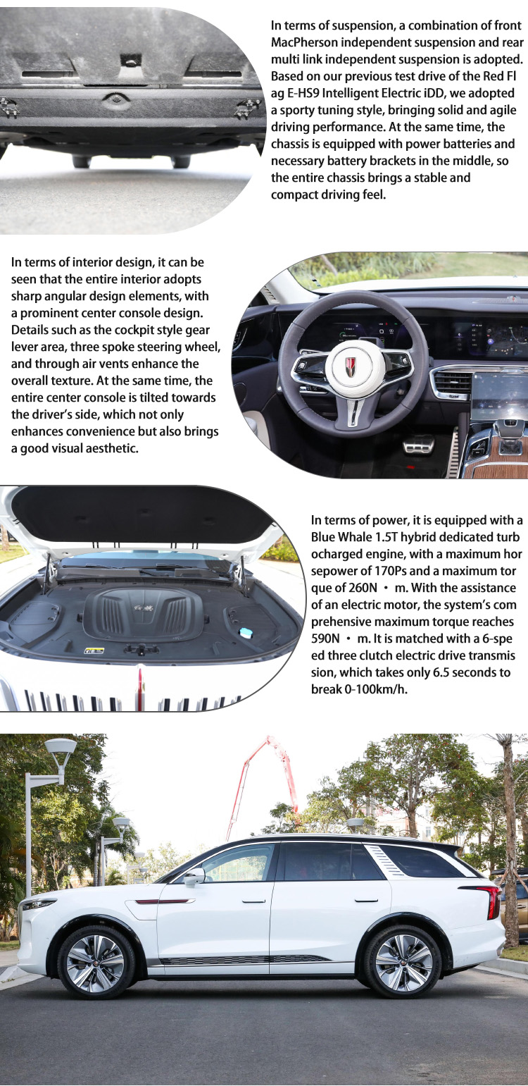 Used Medium Electric Car Fast Charging 4 Door SUV EV EHS9 Hongqi