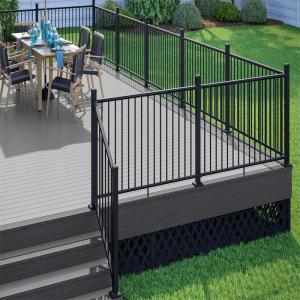Quality Pre-Assembled Aluminum Railing Crossbar Railing Designs Luxury Villa wholesale