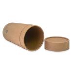 Recycled Kraft Paper Food Tube Packaging Box With Lid